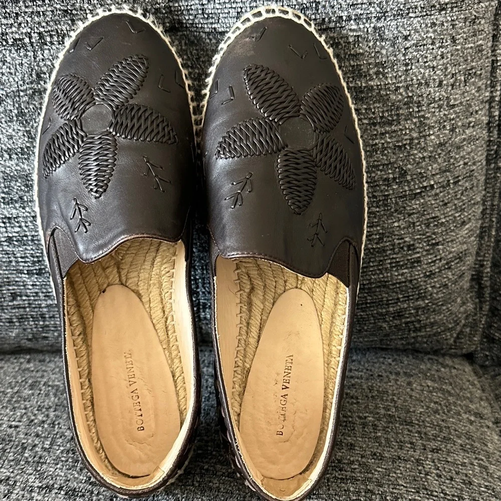 Bottega Veneta black leather